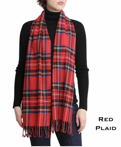 Red Plaid Scarf