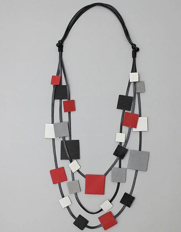 Black Red Lorne Necklace