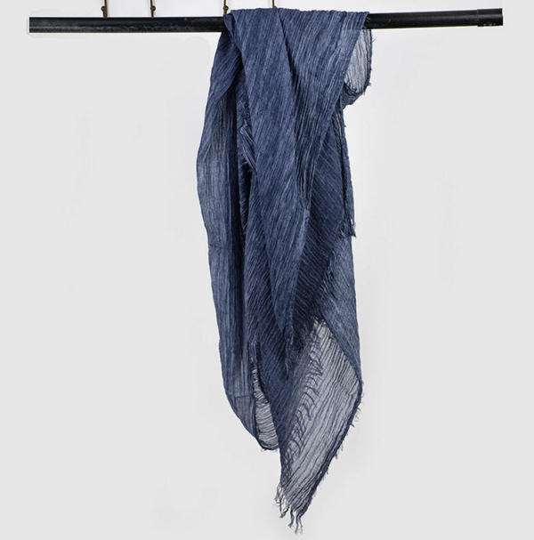 Denim Cotton/Linen Shawl