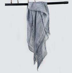 Denim Cotton/Linen Shawl