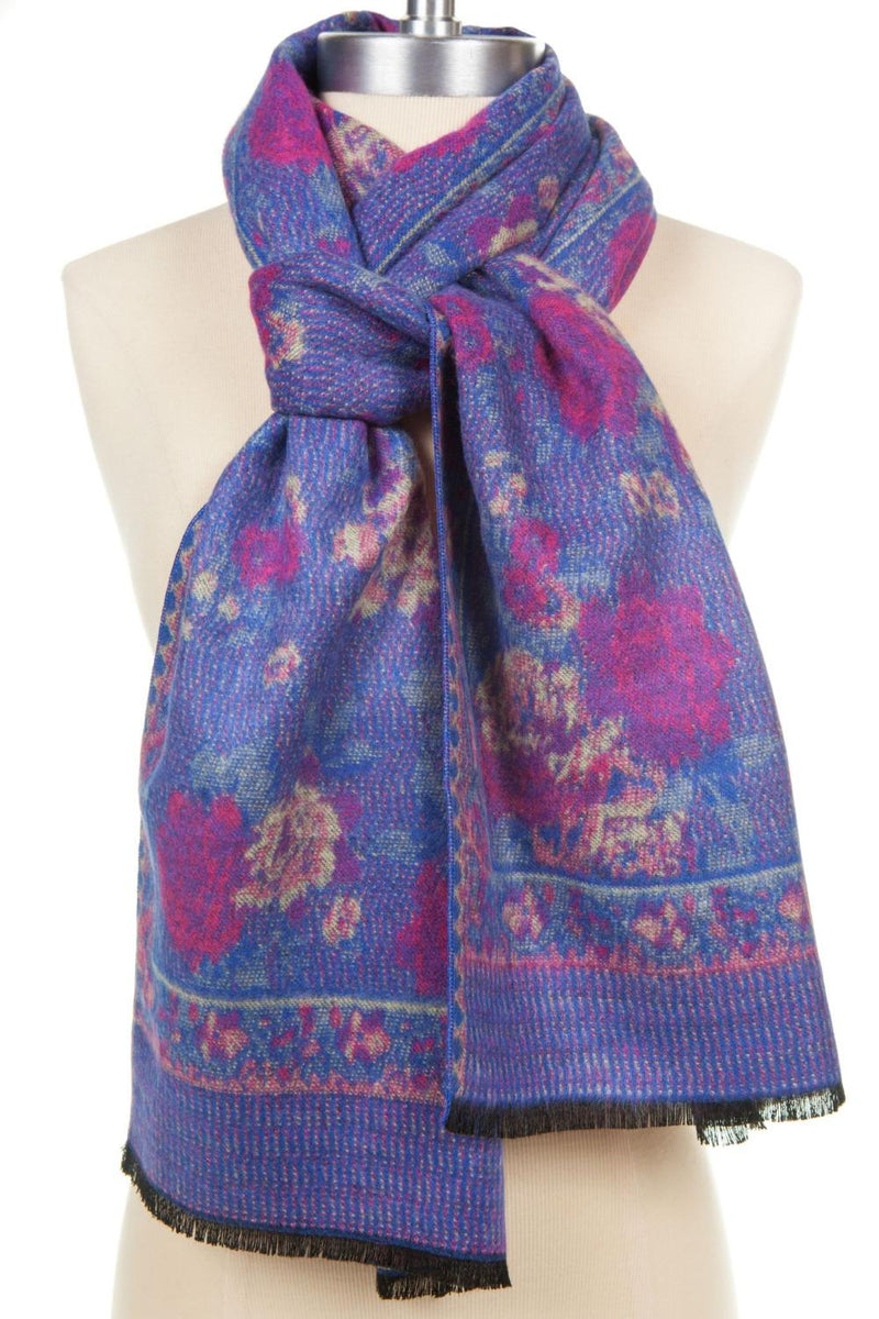 Lavender Roses Cashmere Scarf