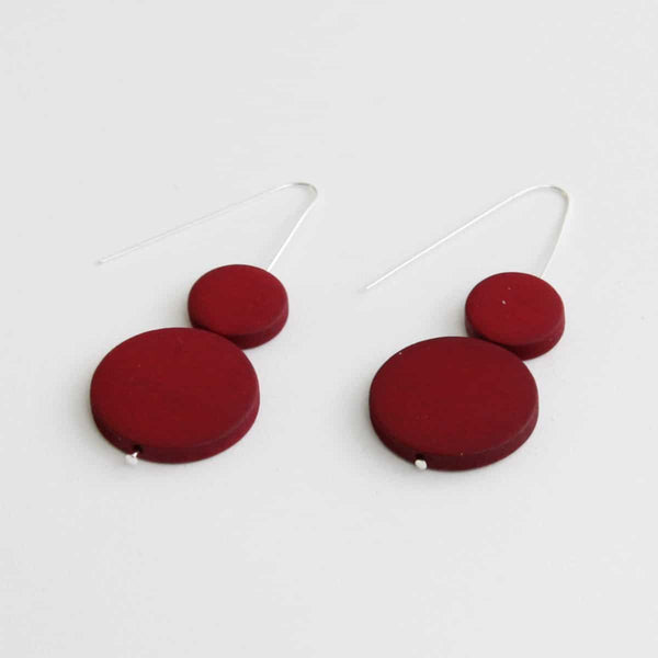 Red Dots Earring