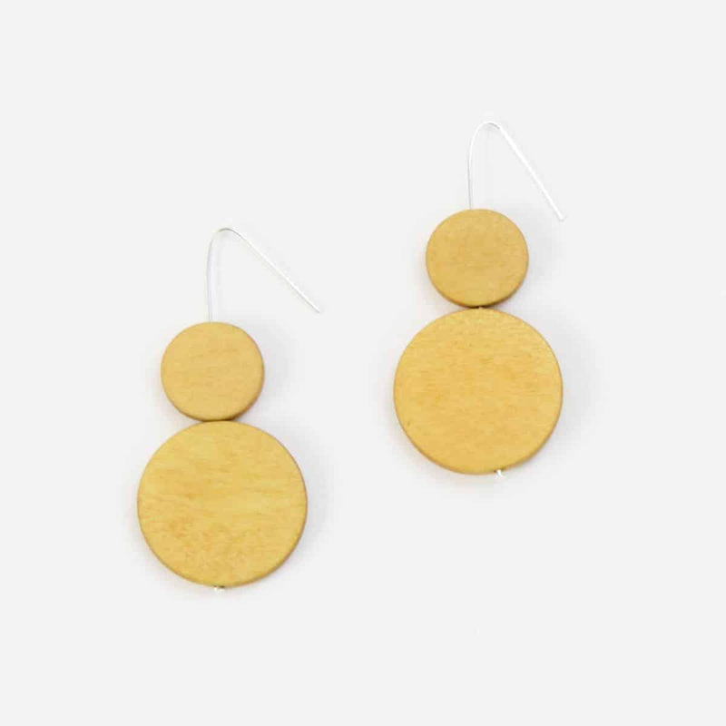 Mustard Dots Earring