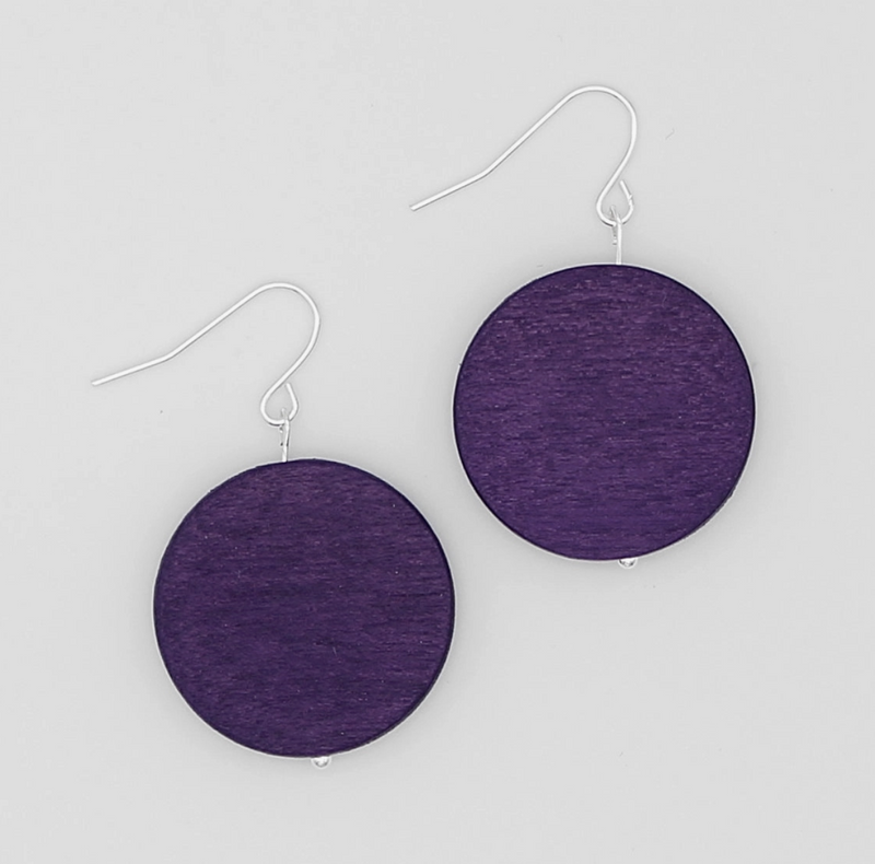 Purple Dot Rosie Earrings