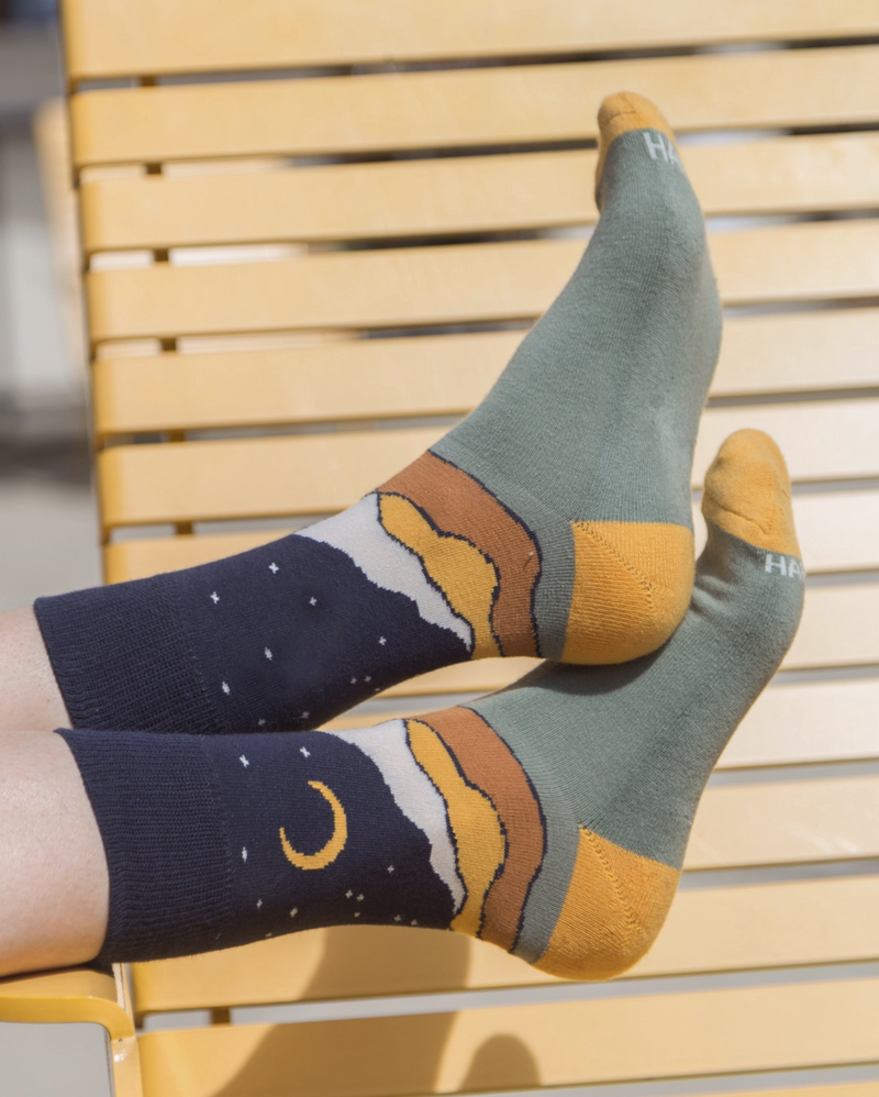 Starry Night Organic Socks