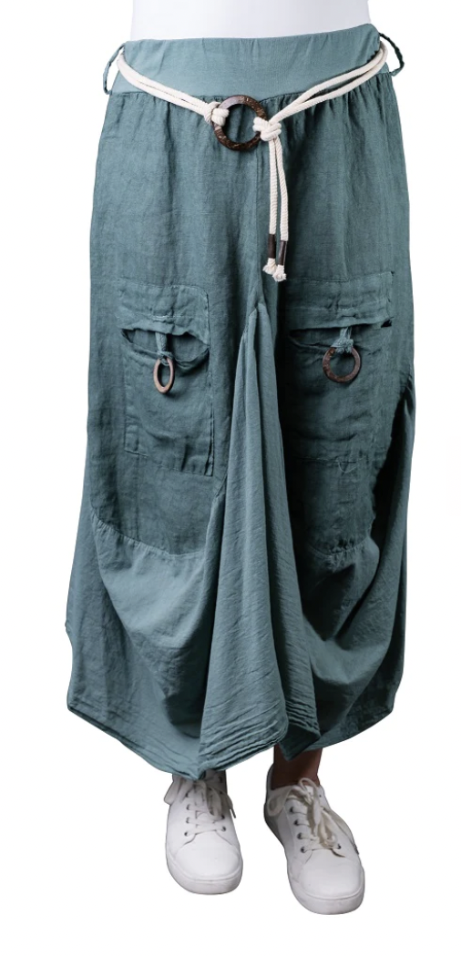 Brenna Bunched Pocket Skirt Lake