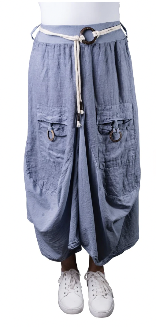 Jean Cargo Skirt