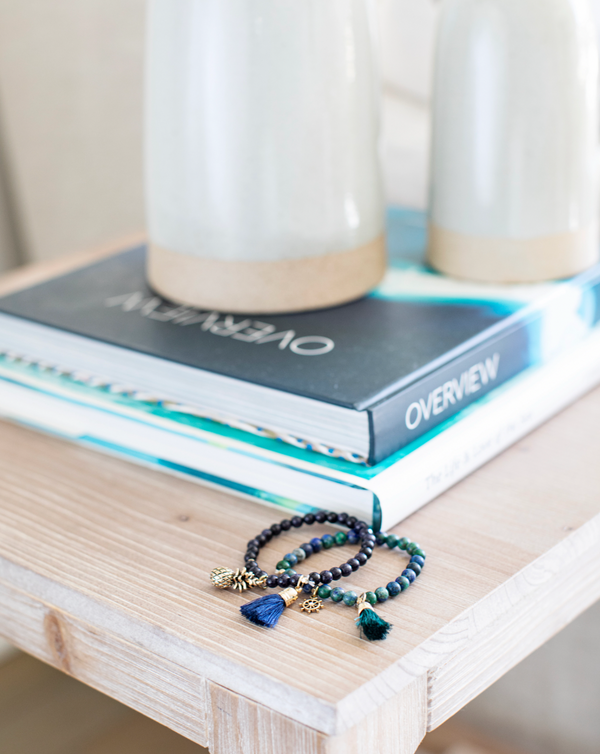 BLue Sandstone Soul Stack Bracelet