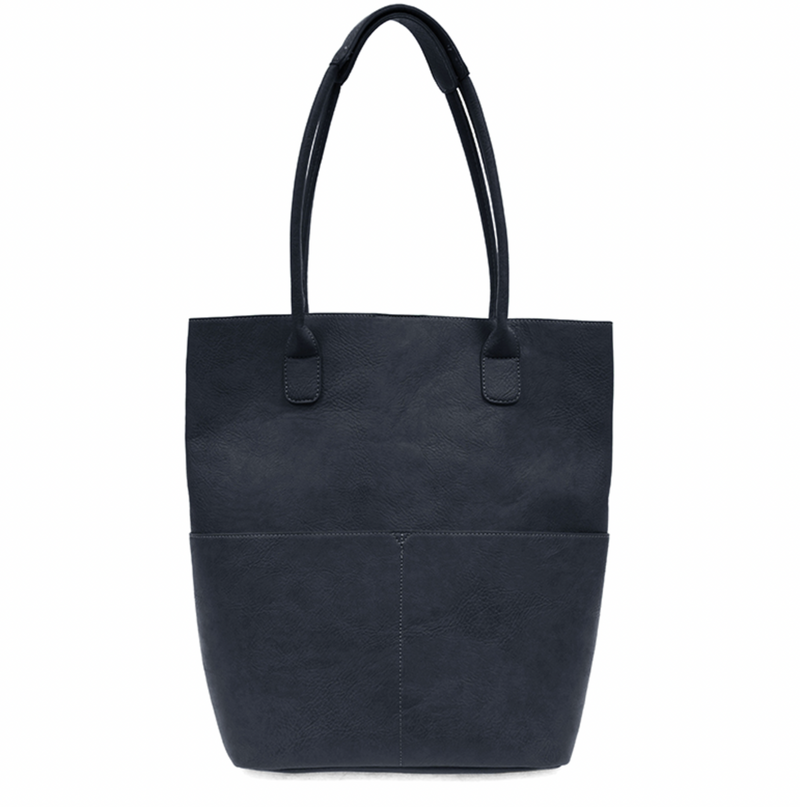 Navy Front Pocket Tote