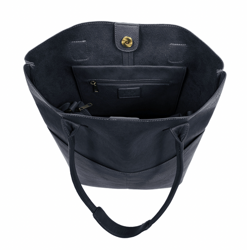 Navy Front Pocket Tote