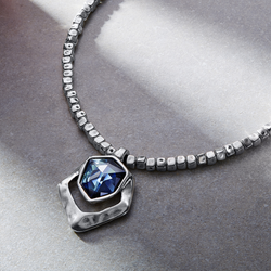 Blue Crystal Statement Necklace