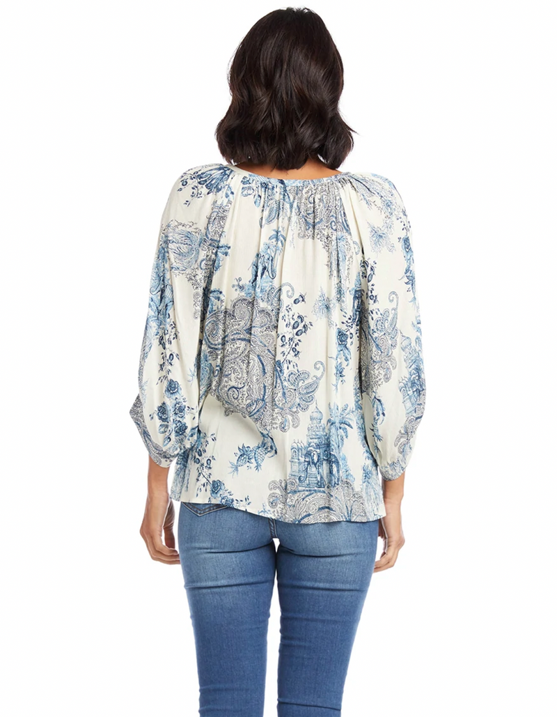 Paisley Blouson Top