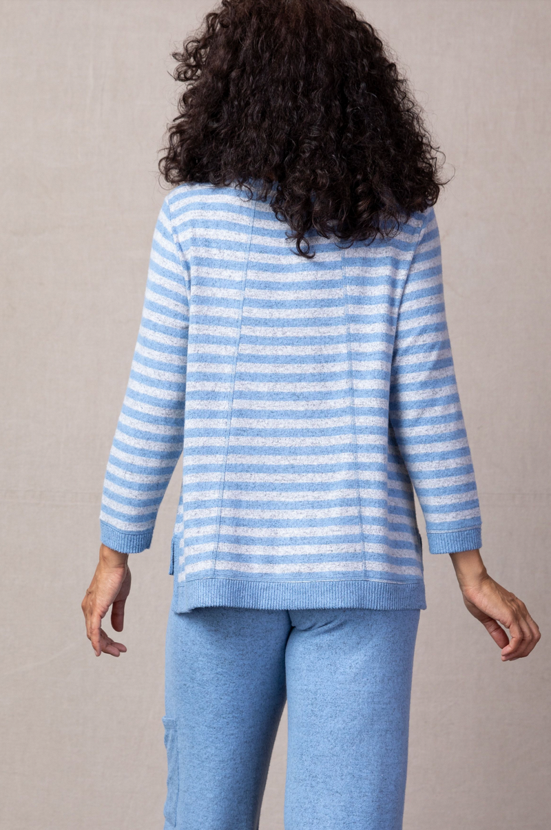 Cornflower Stripe Top