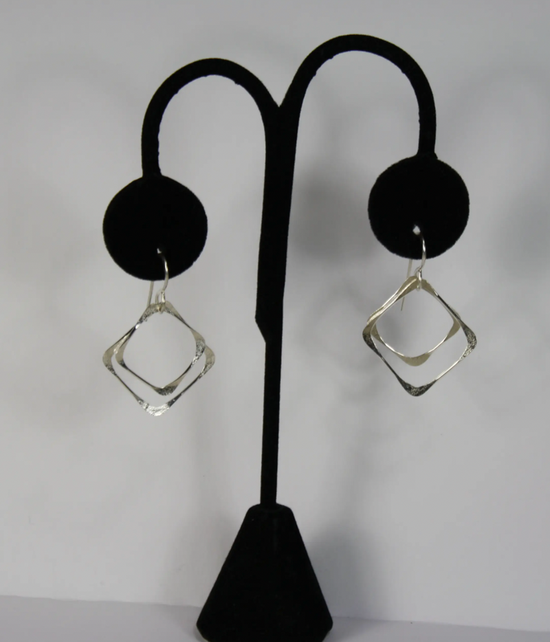 Sterling Squares Earring