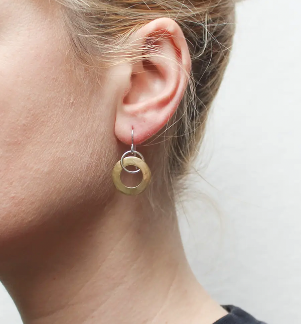 Wide Thin Loop Earring
