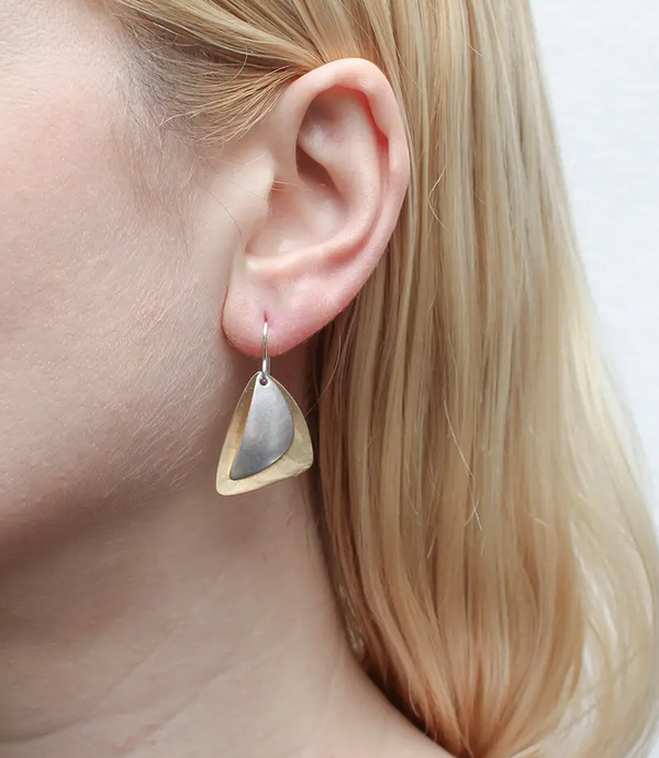 Layered Triangles Earring