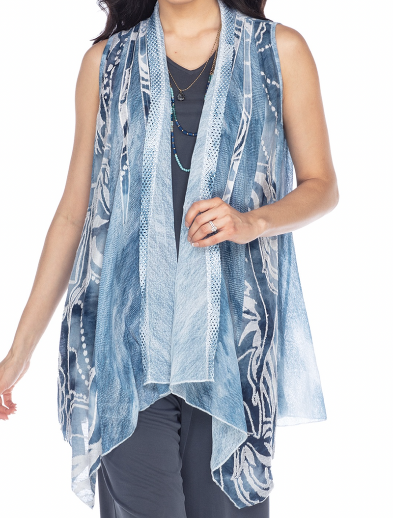 Indigo Panel Tunic Vest