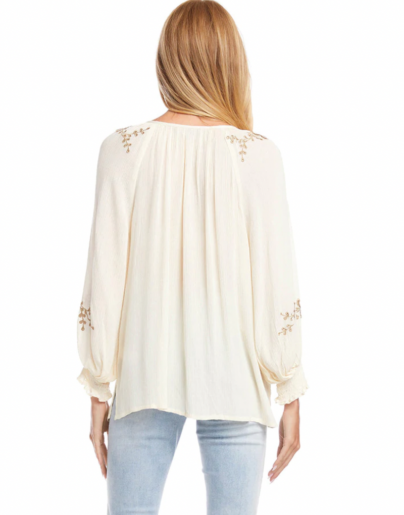 Embroidered Boho Blouse