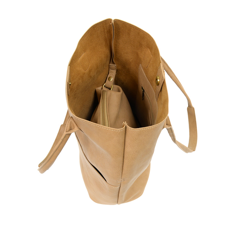 Camel Front Pocket Tote