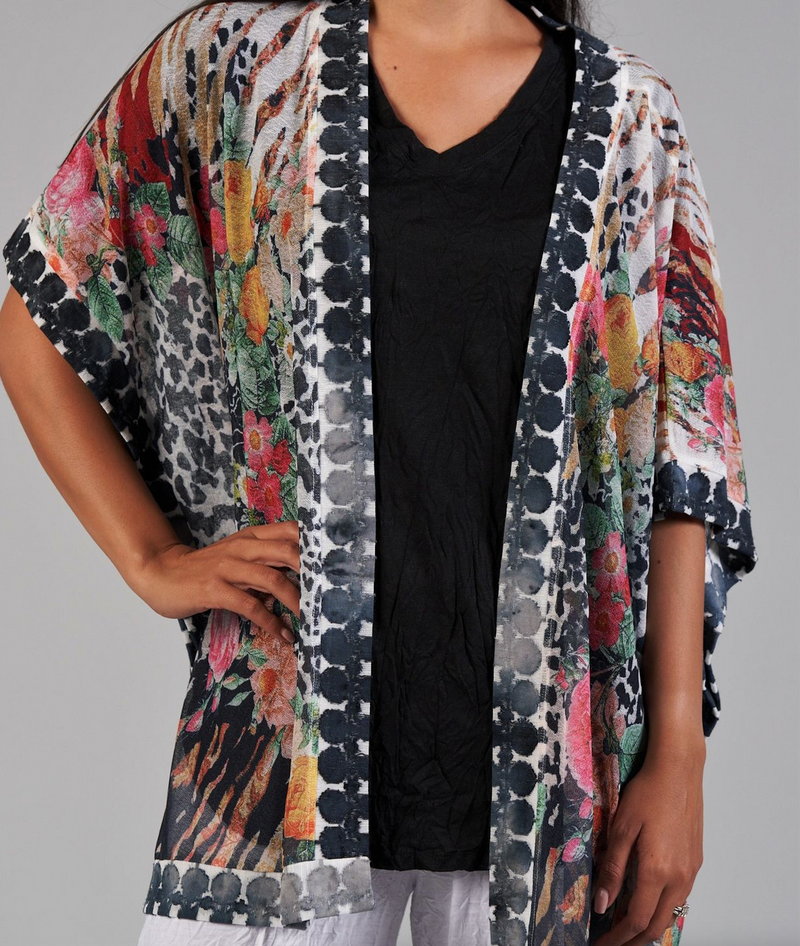 Floral Dot Kimono Jacket