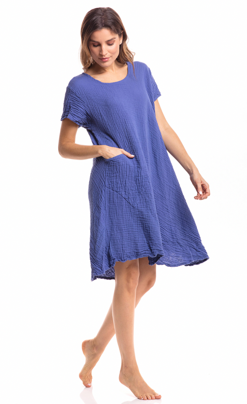 Cornflower Pocket Dress