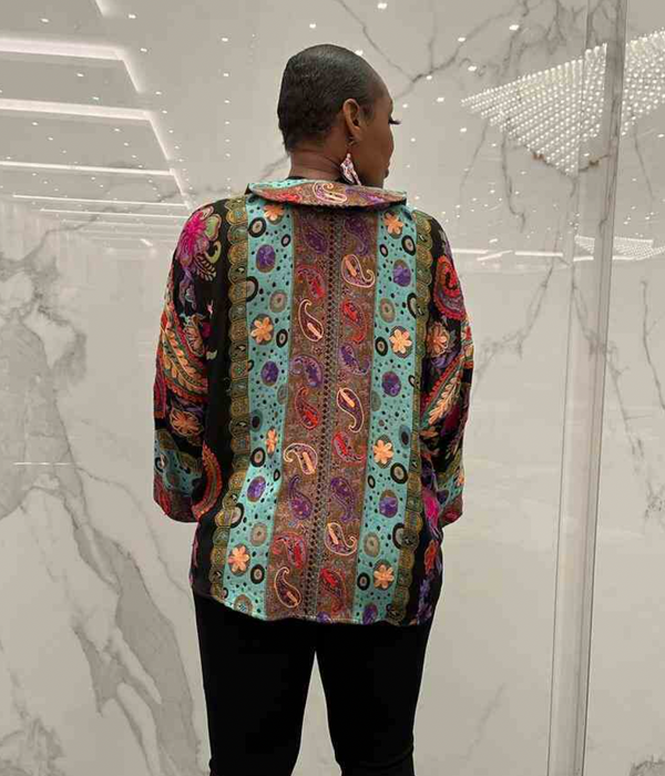 Embroidered Short Woven Jacket