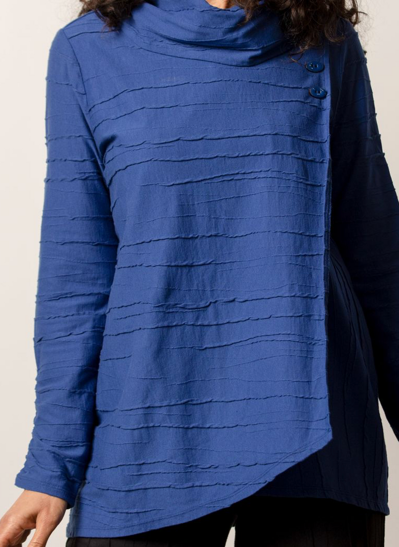 Cobalt Cowl Tunic