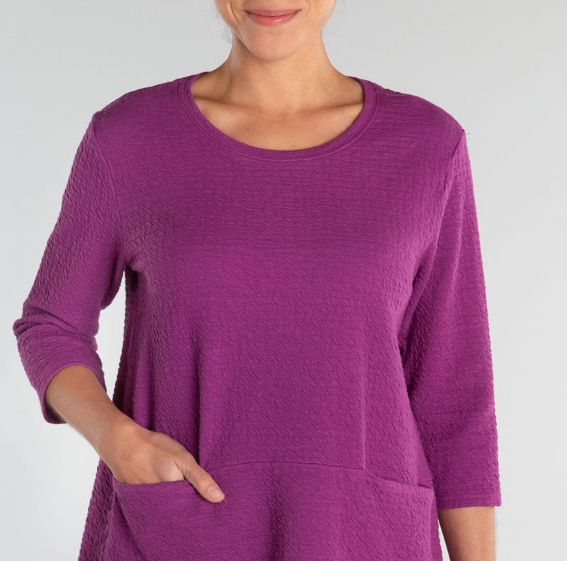 Magenta Pocket Pullover