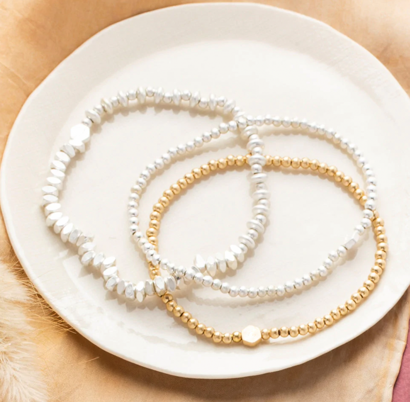 Mini Silver Beads Bracelet