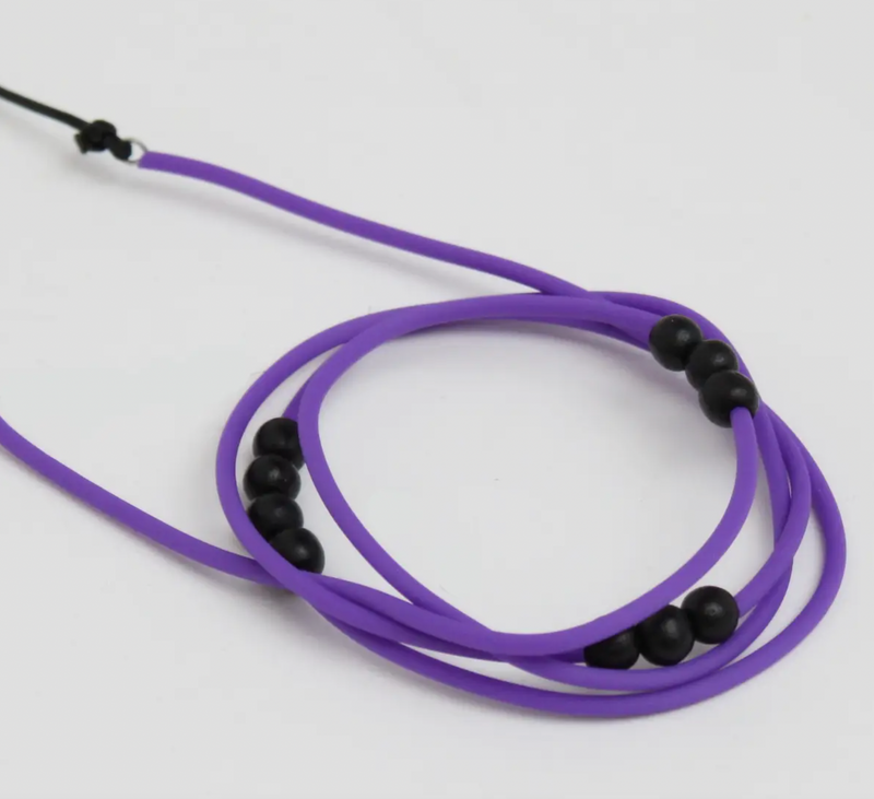 Purple Tube Necklace