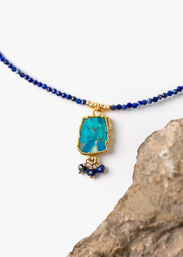 Turquoise & Lapis Necklace