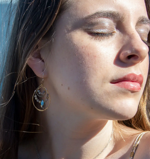 Quartz Drops Earrings