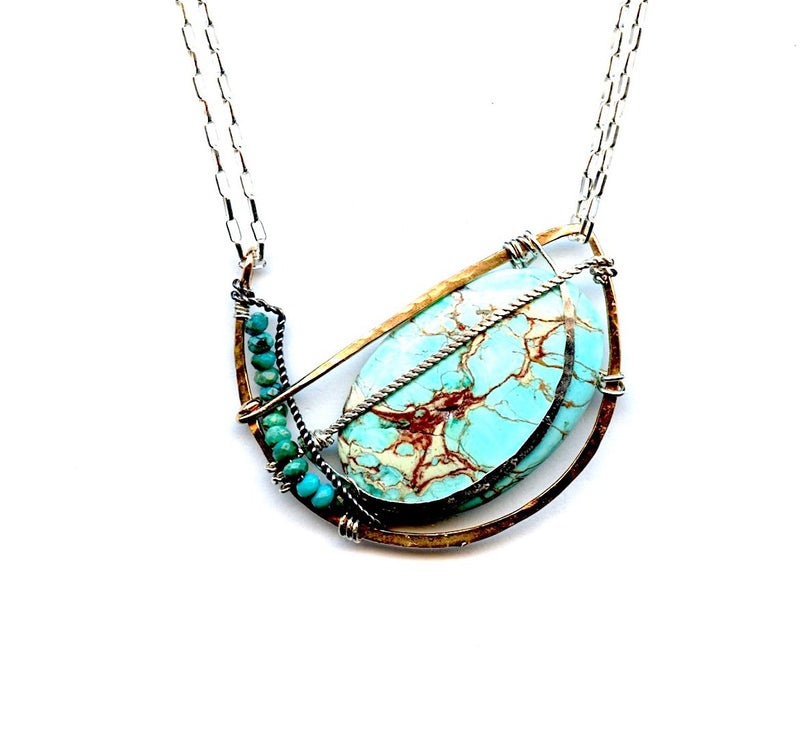 Turquoise Art Necklace