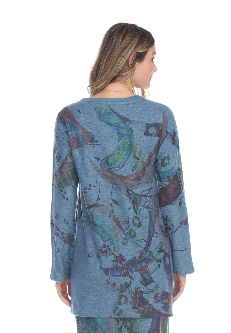 Bird Art Fleece Tunic