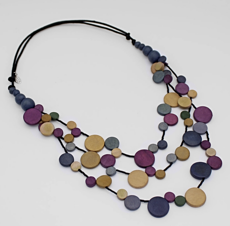 Purple Multi Strand Millie Necklace