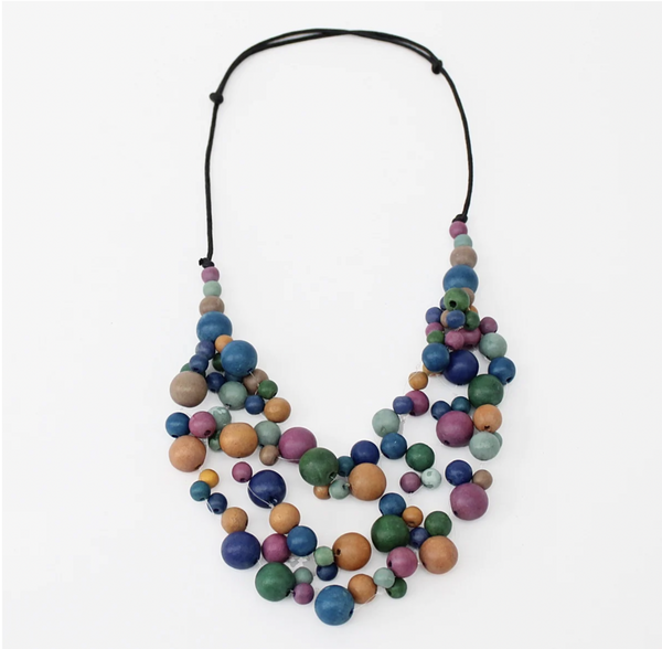 Multi Color Remi Cluster Necklace