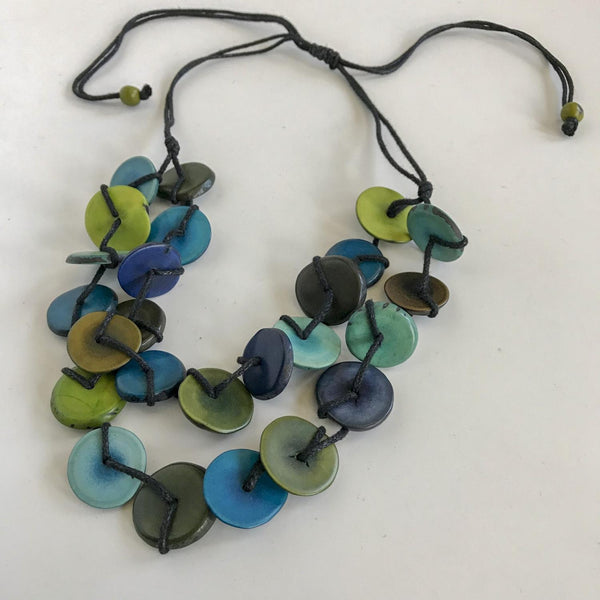 Ocean Double Tagua Necklace