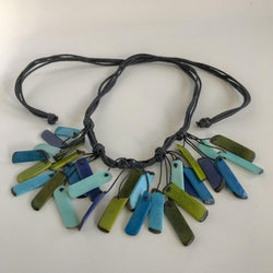 Ocean Tagua Slice Necklace