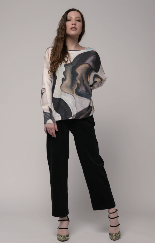 Wool Blend Art Top