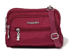 Beet Red Triple Zip Bag