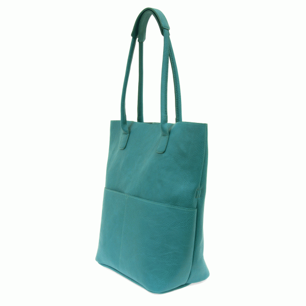 Turquoise Front Pocket Tote