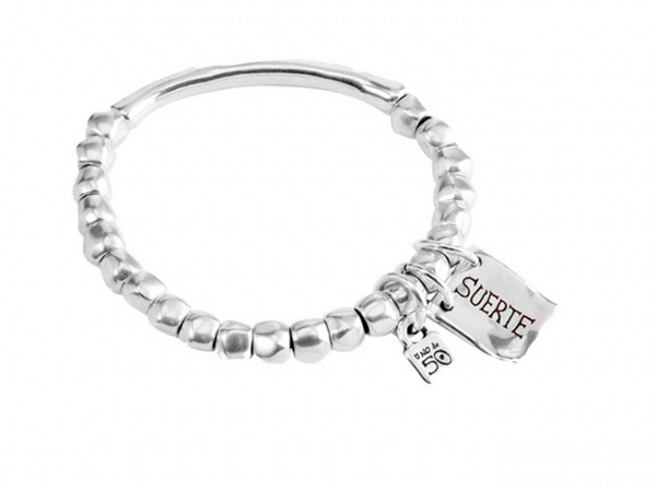 Silver "Suerte" Bracelet