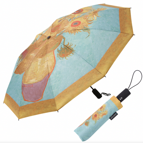 Van Gogh Sunflowers Travel Umbrella