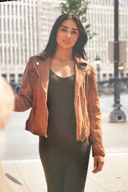 Caramel Leather Jacket