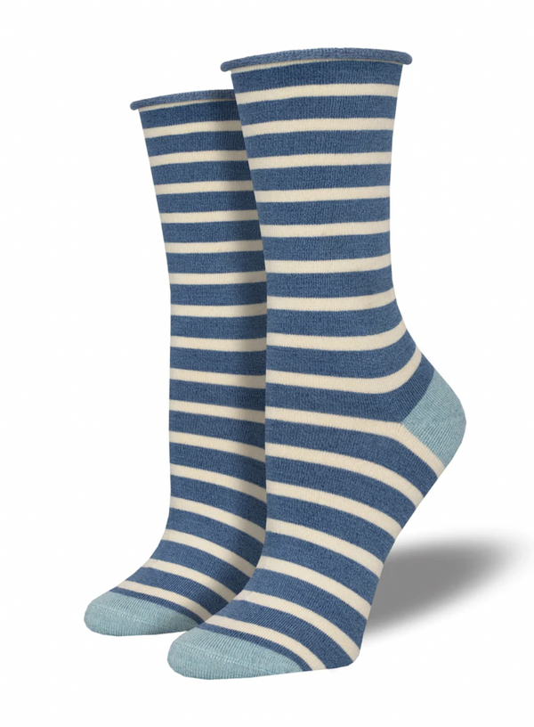 Blue Sailor Stripe Socks