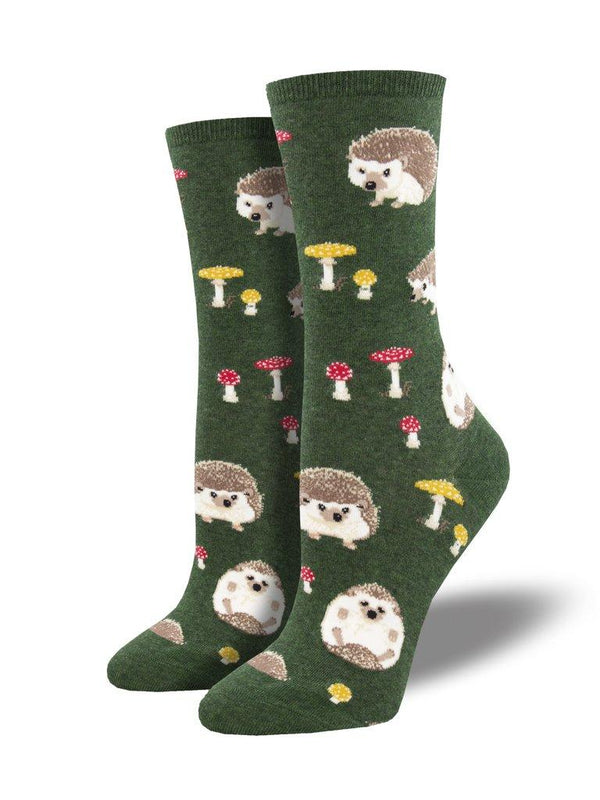Green Hedgehog Socks