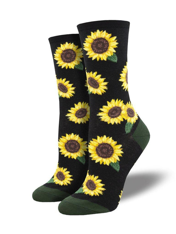 Black Sunflower Sock