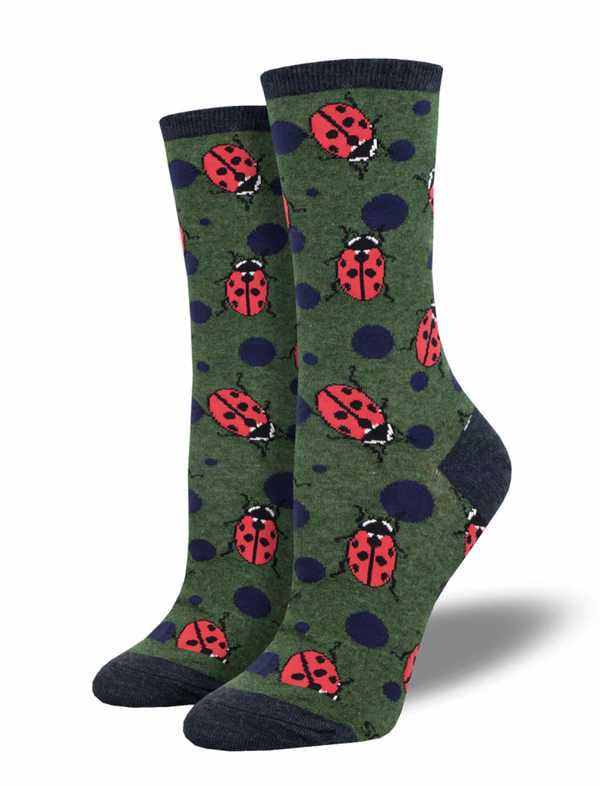 Lady Bug Dot Socks
