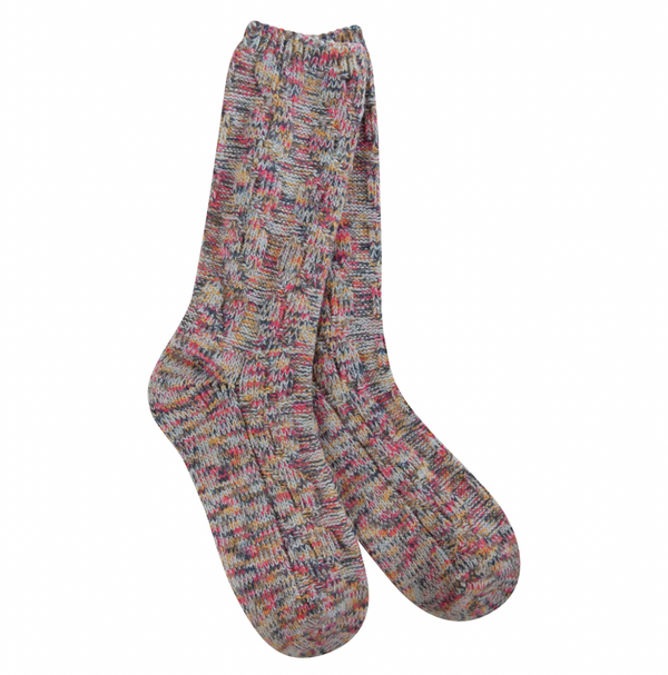 Celestial Cable Tweed Crew Sock