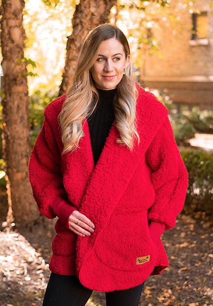 Candy Apple Fleece Wrap